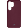 Silikonowe etui Bizon Soft Case do Galaxy S25 Ultra, ciemnofioletowe
