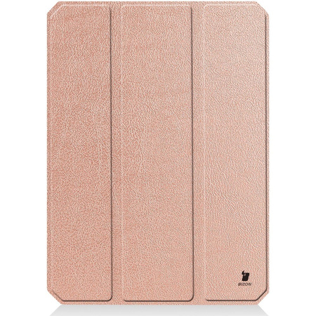 Etui Bizon Case Tab Lizard do Apple iPad Mini (A17 Pro) 2024 / iPad Mini 6 2021, różowozłote