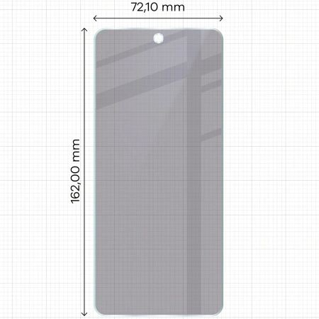 Prywatyzujące szkło hybrydowe Bizon Glass Mule Shadow do Realme C71 4G, matowe