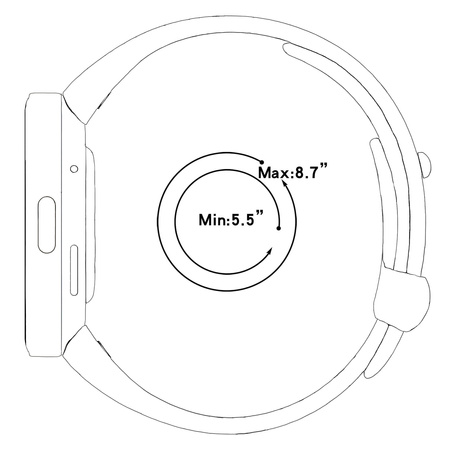 Pasek Bizon Strap Watch Nessy do Xiaomi Redmi Watch 3, biały