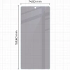 Prywatyzujące szkło hybrydowe Bizon Glass Mule Shadow do Galaxy S25 Ultra, matowe