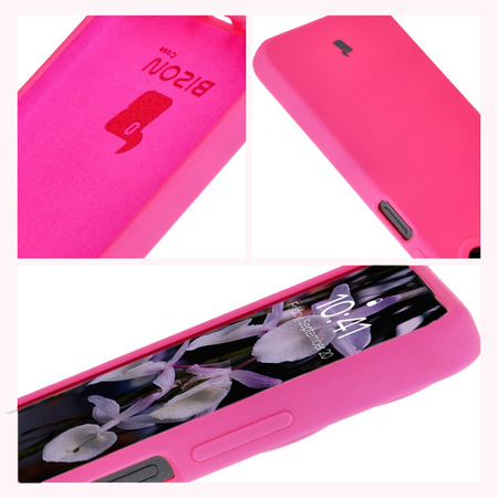 Silikonowe etui Bizon Soft Case do Xiaomi Redmi 13C 4G / Xiaomi Redmi 13C 5G / Xiaomi Poco C65, neonowo-różowe
