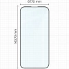 Szkło hartowane Bizon Glass Edge Duo do iPhone 15 Pro, czarna ramka, 2 sztuki