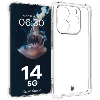 Elastyczne etui Bizon Case Salpa do Xiaomi Redmi Note 14 5G, przezroczyste