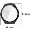 Etui ze szkłem do zegarka Bizon Case+Glass Watch do Huawei Watch 5 46 mm, matowe czarne