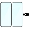 2x Szkło + szybka na aparat Bizon Edge Pack do iPhone 17 Pro