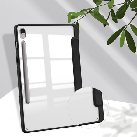 Etui Bizon Case Tab Clear Matt do Galaxy Tab S10 Lite / S10 FE / S9 / S9 FE, czarne