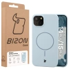 Silikonowe etui z pierścieniem magnetycznym Bizon Soft Case Magnetic do 15 Plus/14 Plus, błękitne