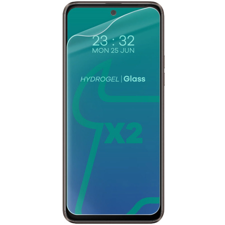 Folia hydrożelowa na ekran Bizon Glass Hydrogel Front Duo do HTC U23 Pro, 2 sztuki