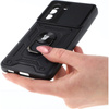 Etui Bizon Case CamShield Ring do Galaxy S21 FE, czarne