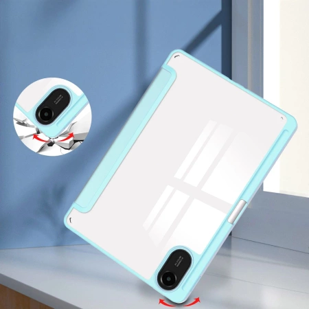 Etui z klapką Bizon Case Tab Clear Matt do Xiaomi Redmi Pad 2, błękitne