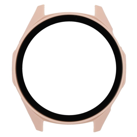 Etui ze szkłem do zegarka Bizon Case+Glass Watch do Huawei Watch GT6 46 mm, różowe