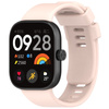 Pasek Bizon Strap Watch Silicone do Xiaomi Redmi Watch 4 / Xiaomi Band 8 Pro, jasnoróżowy