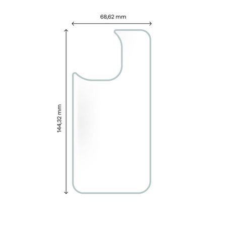 Folia hydrożelowa na tył Bizon Glass Hydrogel Back Duo, iPhone 14 Pro, 2 sztuki