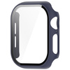 Etui ze szkłem do zegarka Bizon Case+Glass Watch do Apple Watch 10 42mm, ciemnoniebieskie