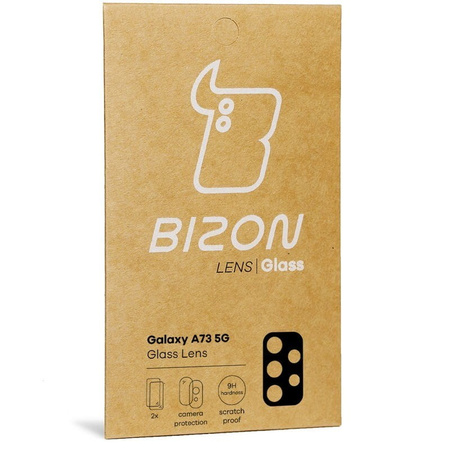 Szkło na aparat Bizon Glass Lens dla Galaxy A73 5G, 2 sztuki