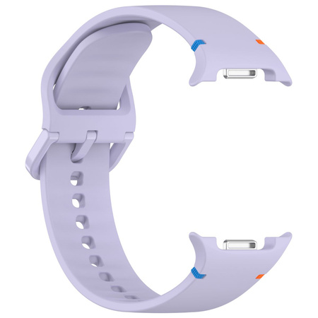 Silikonowy pasek Bizon Strap Watch Silicone G do Galaxy Watch 8 40 mm / 44 mm / 8 Classic 46 mm, jasnofioletowy