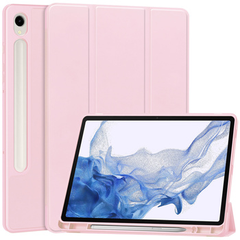 Etui Bizon Case Tab Lizard do Galaxy Tab S9, różowe