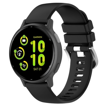 Pasek silikonowy do smartwatcha, Bizon Strap Watch Silicone Pro T, Quick Release 20 mm, czarny