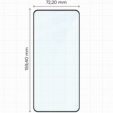 Szkło hartowane Bizon Glass Edge 2 do Vivo V60 Lite 5G, czarna ramka