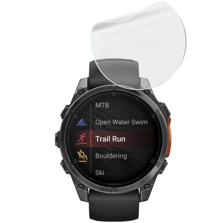 Folia hydrożelowa na ekran Bizon Glass Watch Hydrogel Duo do Garmin Tactix 8 AMOLED 47 mm, 2 sztuki