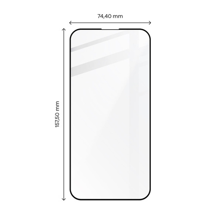 Szkło hartowane Bizon Glass Edge do iPhone 14 Pro Max, czarne