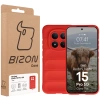 Pancerne etui Bizon Case Tur do Xiaomi Redmi Note 15 Pro 5G, czerwone
