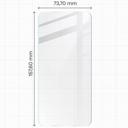 Elastyczne szkło hybrydowe Bizon Glass Mule do Galaxy M35 5G