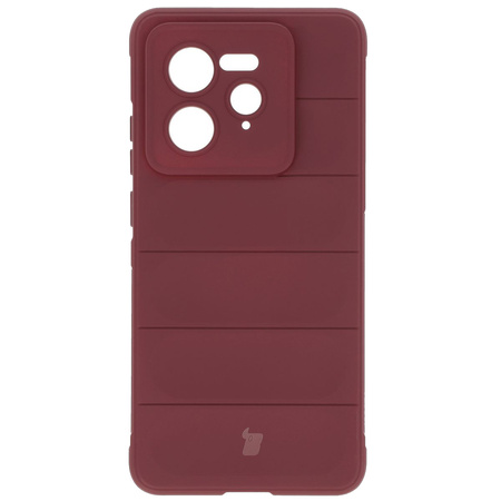 Pancerne etui Bizon Case Tur do Realme GT 7 Pro, burgundowe