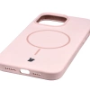 Silikonowe etui z pierścieniem magnetycznym Bizon Soft Case Magnetic do iPhone 14 Pro Max, jasnoróżowe