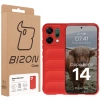Pancerne etui Bizon Case Tur do Oppo Reno 14, czerwone