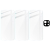 3x Szkło hartowane + szybka na aparat Bizon Glass Clear Pack do Xiaomi Mi 11 Lite / 5G / 5G NE