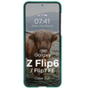 Pancerne etui Bizon Case Tur do Galaxy Z Flip7 FE / Z Flip6, ciemnozielone