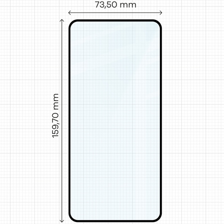 Szkło hartowane Bizon Glass Edge 3D do OnePlus 13, czarna ramka