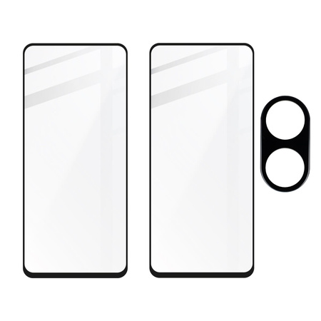 2x Szkło + szybka na aparat Bizon Edge 2 Pack do Realme C55