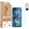 Etui + 2x szkło hartowane + szkiełko na obiektyw Bizon Case Clear Pack do Google Pixel 10