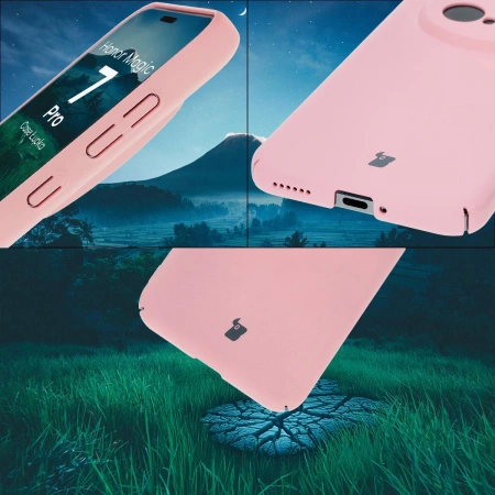 Etui Bizon Case Łupka do Honor Magic7 Pro, różowe