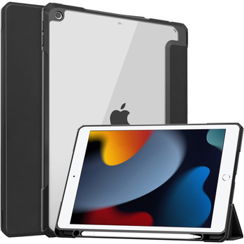 Etui Bizon Case Tab Clear Matt do Apple iPad 9/8/7 10.2 2021/2020/2019, czarne