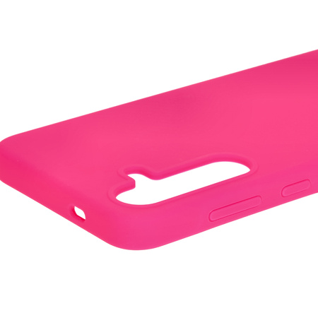 Silikonowe etui Bizon Soft Case do Galaxy S24 Plus, neonowo-różowe