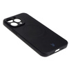 Etui silikonowe z pierścieniem magnetycznym Bizon Case Silicone Magnetic do iPhone 13 Pro, czarne