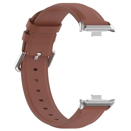 Pasek Bizon Strap Watch Casual do Xiaomi Redmi Watch 4/Xiaomi Band 8 Pro, brązowy