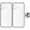 2x Szkło + szybka na aparat Bizon Edge 2 Pack do iPhone 14 Pro Max