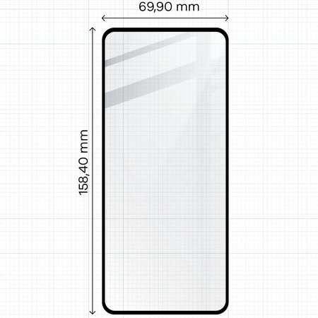 Szkło hartowane Bizon Glass Edge 2 do Motorola Moto G14 / G54 /G54 Power / G55, czarne