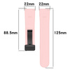 Silikonowy pasek Bizon Strap Watch Silicone L do Quick Release 22 mm, różowy