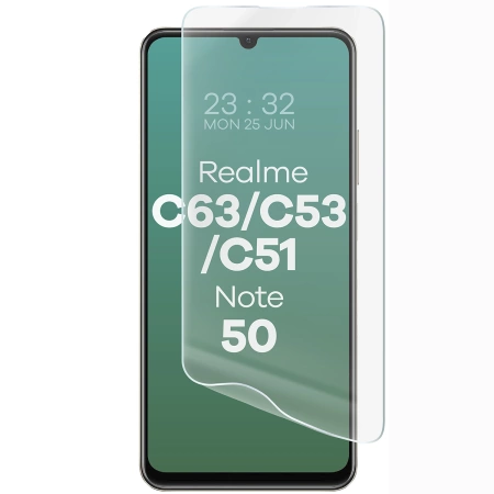 Folia hydrożelowa na ekran Bizon Glass Hydrogel Front Duo do Realme C63 / C53 / C51 / Note 50, 2 sztuki