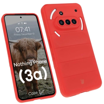 Pancerne etui Bizon Case Tur do Nothing Phone (3a), czerwone