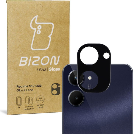 Szkło na aparat Bizon Glass Lens dla Realme C33, 2 sztuki