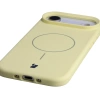 Silikonowe etui z pierścieniem magnetycznym Bizon Soft Case Magnetic do iPhone Air, jasnożółte