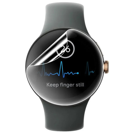 Folia hydrożelowa na ekran Bizon Glass Watch Hydrogel Duo do Google Pixel Watch 3 45 mm, 2 sztuki