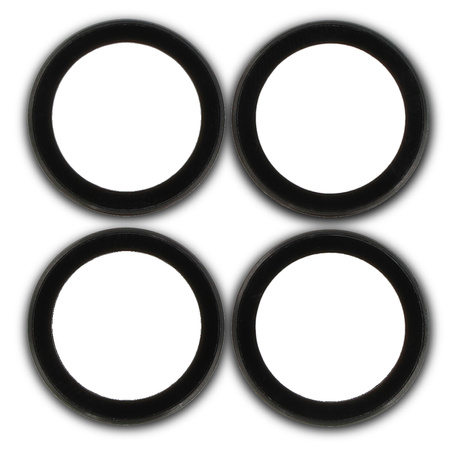 Szkło na aparat Bizon Glass Snap Lens do Xiaomi Redmi Note 14 Pro 4G, 1 zestaw, czarna ramka